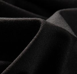 Úplet pletenina bavlna zmes čierny