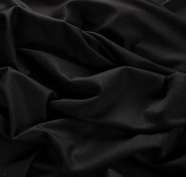 Úplet pletenina bavlna zmes čierny