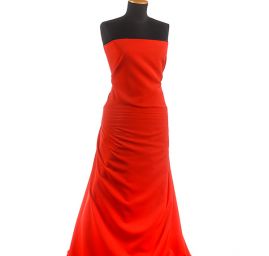 Kostýmová letní látka pastel červená