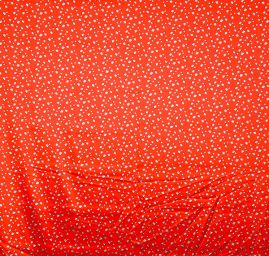 Atlas satén berušky malé červené