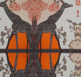 Žoržet digitální tisk žirafy