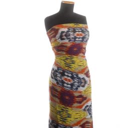 Šifon jemný barevný duhový