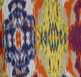 Šifon jemný barevný duhový