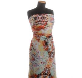 Šifon jemný duhový kaleidoskop