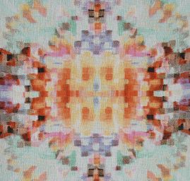 Šifon jemný duhový kaleidoskop