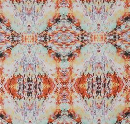 Šifon jemný duhový kaleidoskop