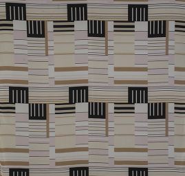 Šifon retro geometrický vzor pruhy