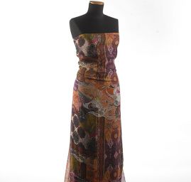 Šifon kreš patchwork paisley vzor