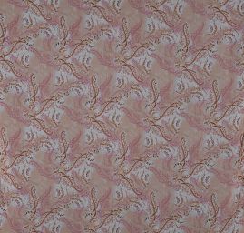 Šifon kreš starorůžový paisley vzor