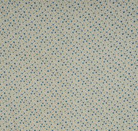 Viskozová látka tisk modré květy