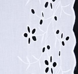 Vyšívaná látka madeira bordurová výšivka velká