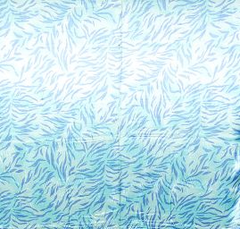 Satén nepružný zvířecí motiv modrý