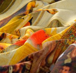 Viskozový úplet obraz digitální tisk