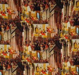 Viskozový úplet obraz digitální tisk