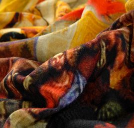 Viskozový úplet obraz digitální tisk