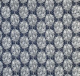 Bavlněná látka modrotisk ptáčci