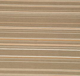 Bavlněná žakárová látka pružná proužky béžová