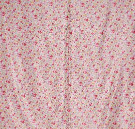 Efektné látak imitácia hodvábu kvetinový motív smotana