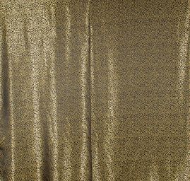 Brokát drobné lístečky zlatočerný