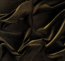 Samet bavlněný nepružný olivově zelená