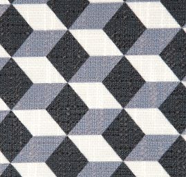 Imitace buretu digitální tisk artdecový vzor černá/bílá