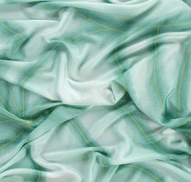 Úplet jemný v zelených barvách