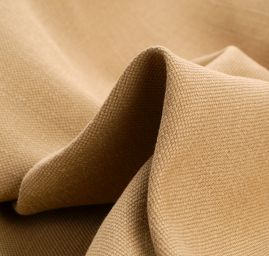 Bavlna len pevnější látka hnědá