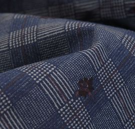 Riflovina pružná vzor kostky a květy