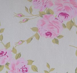 Žoržetový úplet tisk růže sv.zelená