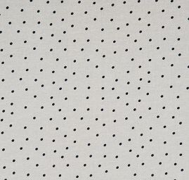 Šifon hladký vzor puntík slonová kost/tm.modrá