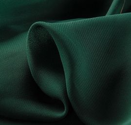 Šifon jednobarvený hladký tmavě zelené barvy