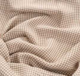 Kostýmová látka vzor pepito béžovohnědý