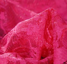 Pružná krajak květinový moti sytě růžová