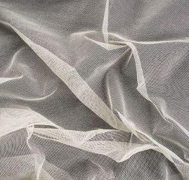 Tyl bavlněný šatový smetanový