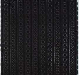 Krajka madeira květy/lístky černá