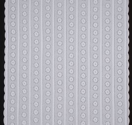 Krajka madeira květy/lístky bílá