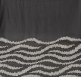 Efektní šifon černošedé vlny