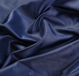 Podšívka žakár písmo tmavě modrá