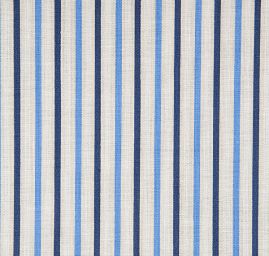 Bavlněná látka vzor proužky modrosmetanová