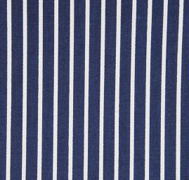 Bavlněná látka vzor proužky modrobílá
