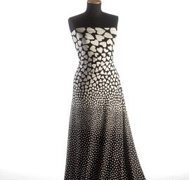 Úplet viskozový srdíčka puntíky