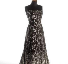 Úplet viskozový srdíčka puntíky