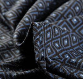 Úplet viskozový čtverečky modré II.jakost