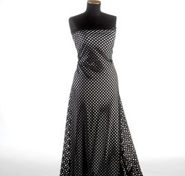 Úplet prořezávaný geomtrický vzor černý  