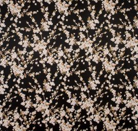 Úplet polyester květy  třešní