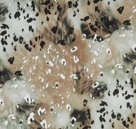 Úplet zvířecí vzor khaki zlenošedý