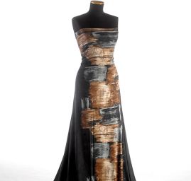 Úplet viskozový abstraktní vzor šedý