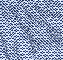 Úplet bavlněný geometrický vzor kostek modrý
