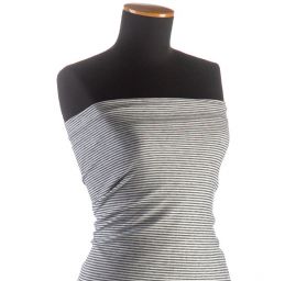 Úplet bavlněný úzké proužky modré