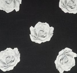 Úplet viskozový jemný růže na černém